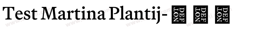 Test Martina Plantij字体转换